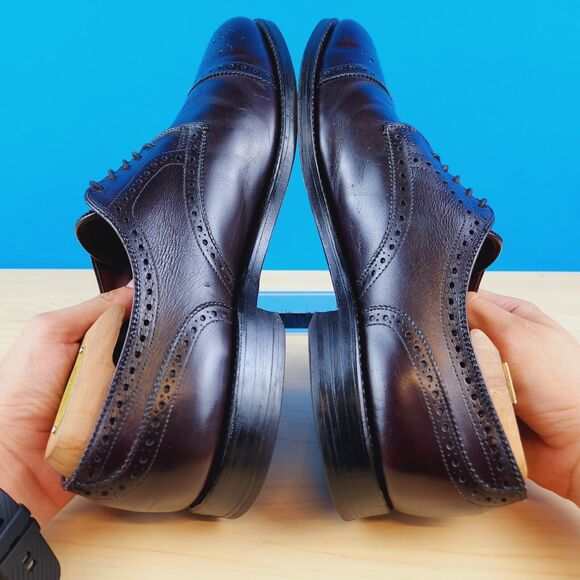 Allen Edmonds Sanford‎ USA Made Mens Size 10 Calfskin Cap Toe Dress Shoes 5277 main image 8